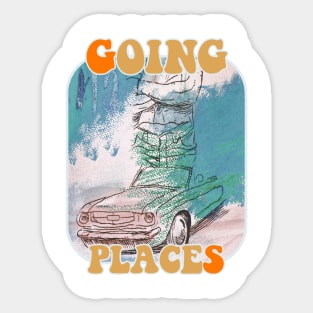 Going Places Sticker
